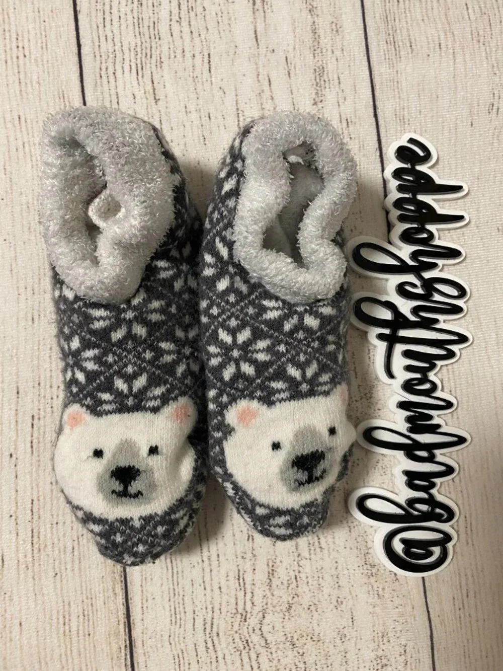 3 Pack Winter Warm Grippy Fuzzy Ankle Slipper Socks - Penguin Polar Bear Panda